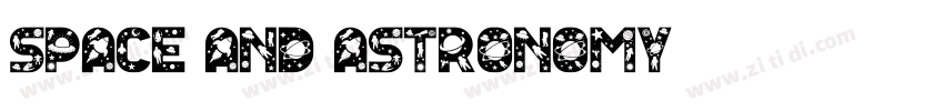 Space and Astronomy字体转换